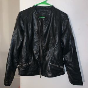 Black Faux leather Jacket